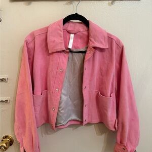 Pink Suede Women's Jacket